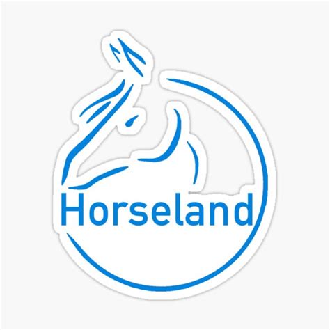 "Horseland" Sticker for Sale by DogBoss01 | Redbubble