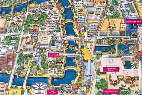 San Antonio Riverwalk Map Printable