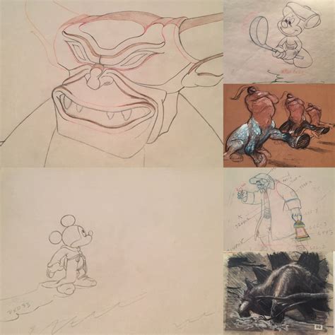 vintage disney art from the vault original Disney production drawings