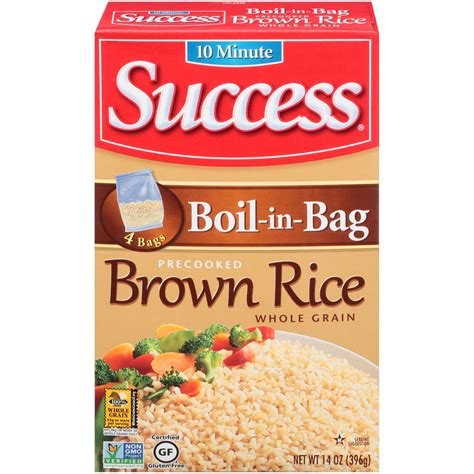 Success Rice Boil-in-Bag Brown Rice Box, 14 oz - Walmart.com - Walmart.com