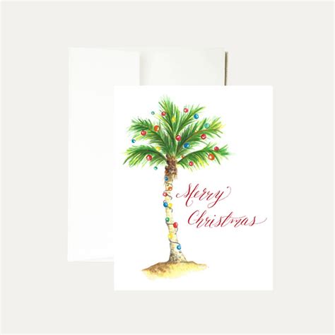 Janice Nelson Designs — Palm Tree Christmas Card