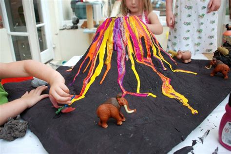 How To Make A Papier Mache Volcano - Paper Mache | Paper mache volcano, Volcano projects, Volcano