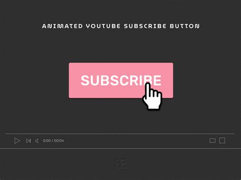 Pink Animated Youtube Subscribe Button, Minimal Animation Design, Youtube Bell Button Animation ...