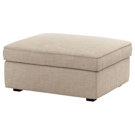 KIVIK Ottoman with storage, Hillared beige - IKEA | Otomano, Reposapies, Ikea kivik