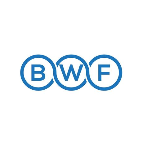 BWF letter logo design on white background. BWF creative initials ...