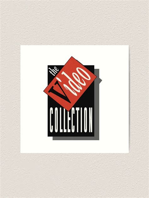 "The Video Collection Retro Logo" Art Print by Gregidge | Redbubble