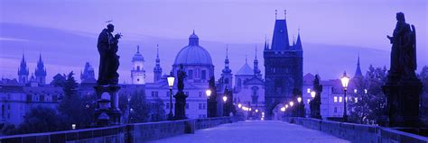 Statues Along A Bridge, Charles Bridge Photograph by Panoramic Images - Fine Art America