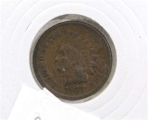 1877 Indian Head Penny , Unusually good grade , key date - Bunting ...