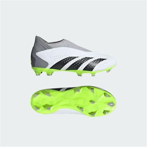 adidas Predator Accuracy.3 Laceless Firm Ground Boots - White | adidas LK