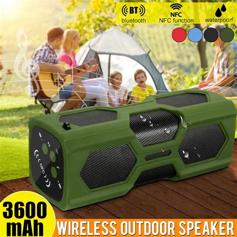 Waterproof Shockproof Portable Boombox Wireless bluetooth 4.0 Speaker ...