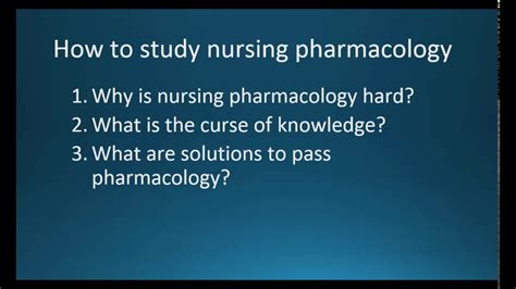 What is pharmacology class