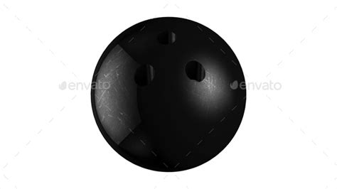 Black Bowling Ball with Holes. Bowling, ball. Stock Photo by ...