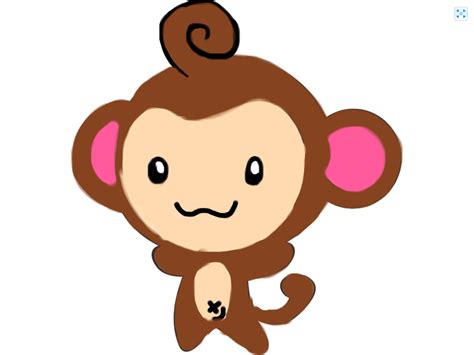 Cute Monkey Drawing - Cliparts.co