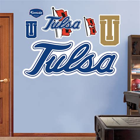 Tulsa Golden Hurricane Logo Wall Decal | Shop Fathead® for Tulsa Golden ...