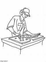 Young Dj coloring Page sketch template