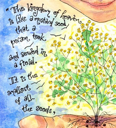 Mustard Seed Parable Scripture Art Print Catechesis of the - Etsy