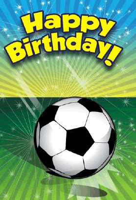 Soccer Birthday Card | Happy birthday fun, Happy birthday man, Soccer ...