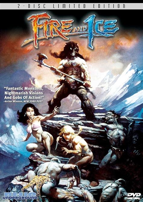 Frazetta 'Fire And Ice' Metallic Movie Poster Print /50 | lupon.gov.ph