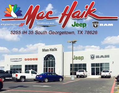 Mac Haik Dodge Chrysler Jeep RAM in Georgetown including address, phone ...