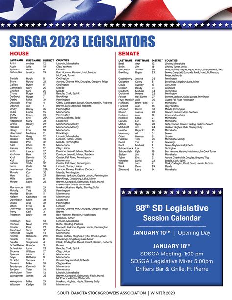 SD 2023 Legislative Directory