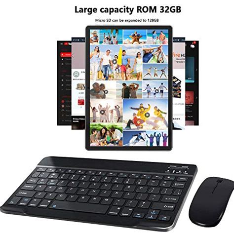 ZONKO 10 Inch Android Tablet, 3G Phone Call Tablet with 2 sim Card Slots, Included Bluetooth ...