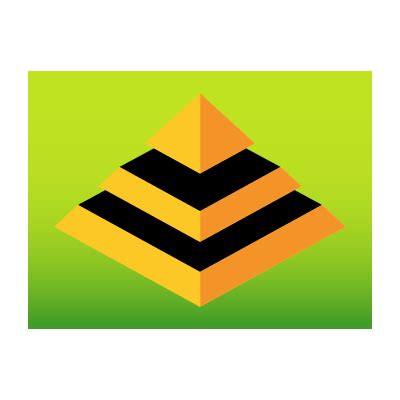 3d pyramid logo template - 3d pyramid logo template vector free download