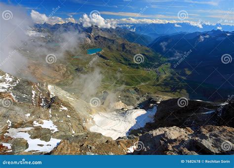 Pennine Alps stock photo. Image of cloudy, adventure, wall - 7682678