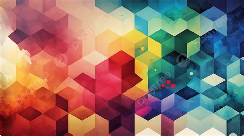 Colorful Geometric Shapes Multicolor Collage Background, Geometric Shape, Multicolor Collage ...