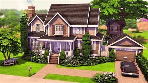 Big Base Game Family Home with Treehouse! | The Sims 4 Speed Build ...