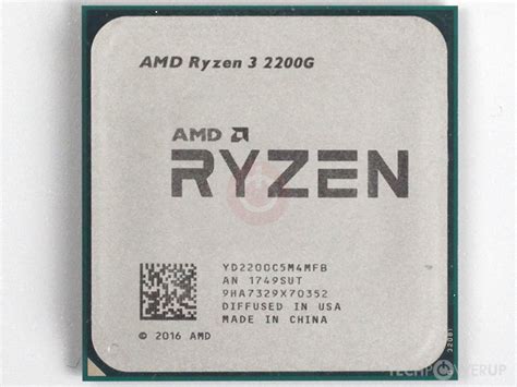 AMD Ryzen 3 2200G Specs | TechPowerUp CPU Database