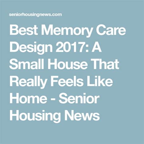 Best Memory Care Design 2017: A Small House That Really Feels Like Home - Senior Housing News