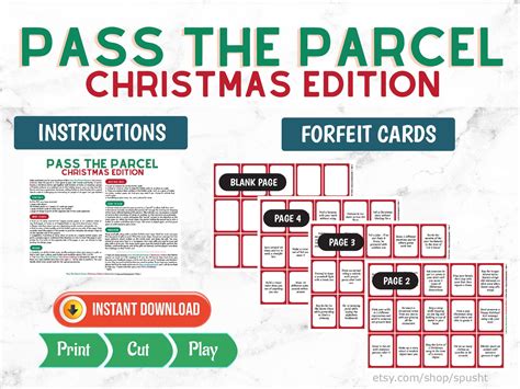 Pass the Parcel Christmas Game for Large Group Holiday - Etsy | Pass the parcel game, Christmas ...