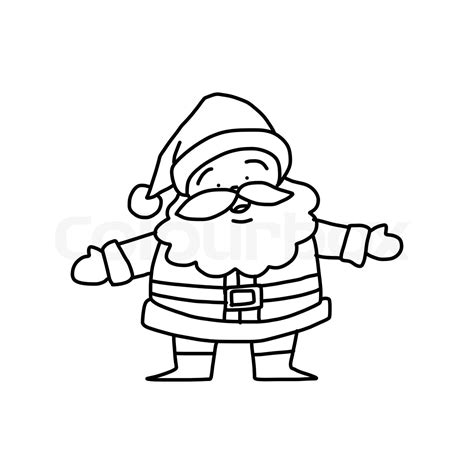 claus, santa, dibujo | Vector de archivo | Colourbox