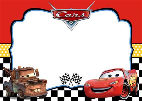 Cars Invitation Template | Cars birthday invitations, Disney cars birthday, Cars birthday party ...