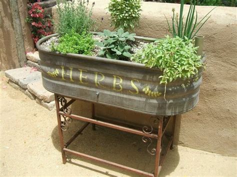 Water trough | Patio herb garden, Patio container gardening, Garden ...