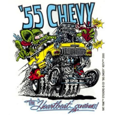 55 Chevy decal designed by Ed Roth