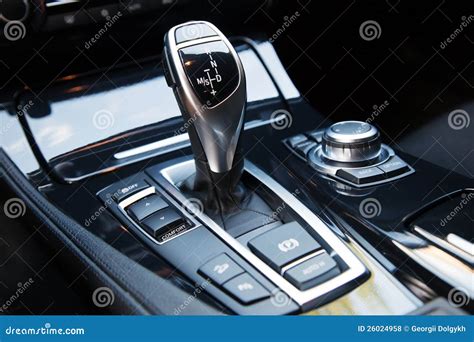 New modern car interior stock photo. Image of knob, comfort - 26024958