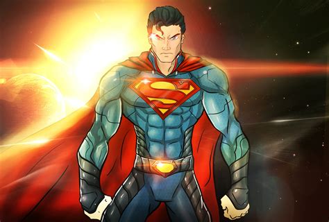 Wallpaper : illustration, superhero, DC Comics, Superman, Man of Steel, ART, screenshot ...