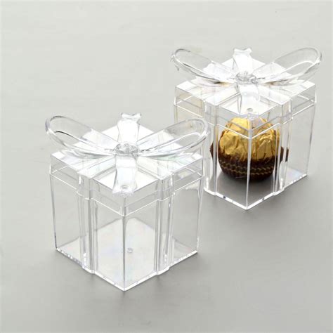 Efavormart 12 Pack | Clear Party Favor Gift Boxes, Candy Treat Goodie ...