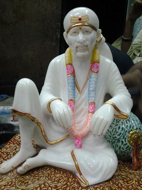 White Marble Sai Baba Statue, Packaging Type: Box, Size: 20 - 30 Inch, Rs 45000 /piece | ID ...