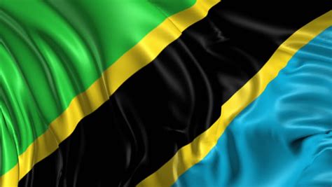 Flag Of Tanzania Beautiful 3d Animation Of Tanzania Flag In Loop Mode ...