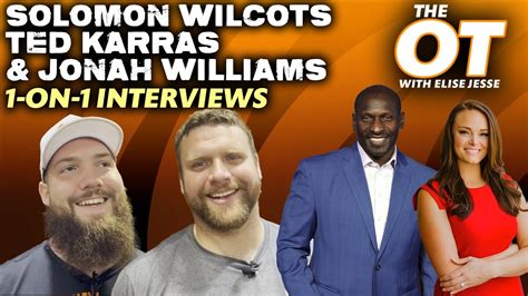 The Bengals Are Ready For the Steelers | Solomon Wilcots, Ted Karras and Jonah Williams Join The ...