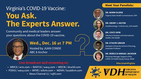 COVID-19 Vaccine Town Hall Video Recording - Virginia Department of Health