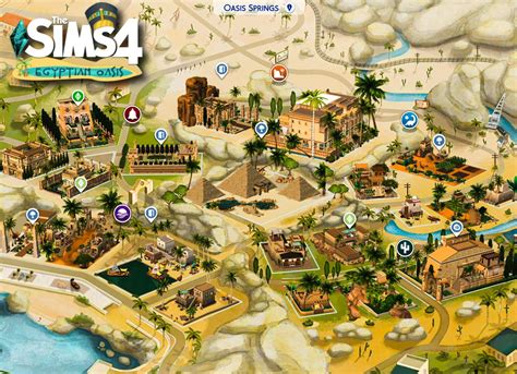 I organized a collab turning Oasis Springs into Ancient Egypt : r/thesims