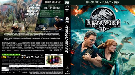 Jaquette DVD de Jurassic World fallen kingdom 3D (BLU-RAY) - Cinéma Passion