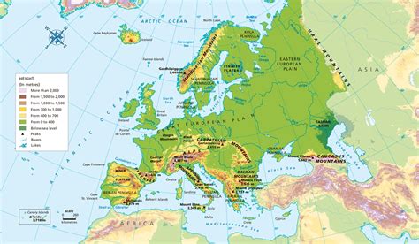 North European Plain Physical Map