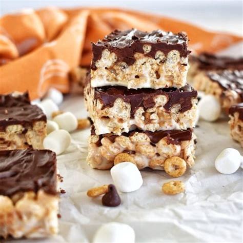 Chocolate Covered Pumpkin Spice Cereal Bars - Maple Lane Kitchen