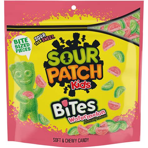 Buy SOUR PATCH KIDS Bites Watermelon Soft & Chewy Candy, 12 oz Online ...