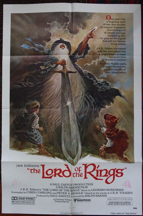 The Lord Of The Rings 1978 Film Flickfeast Lotr - The Art of Images