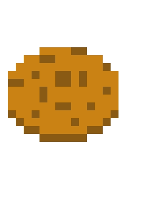 Minecraft cookie pixel art